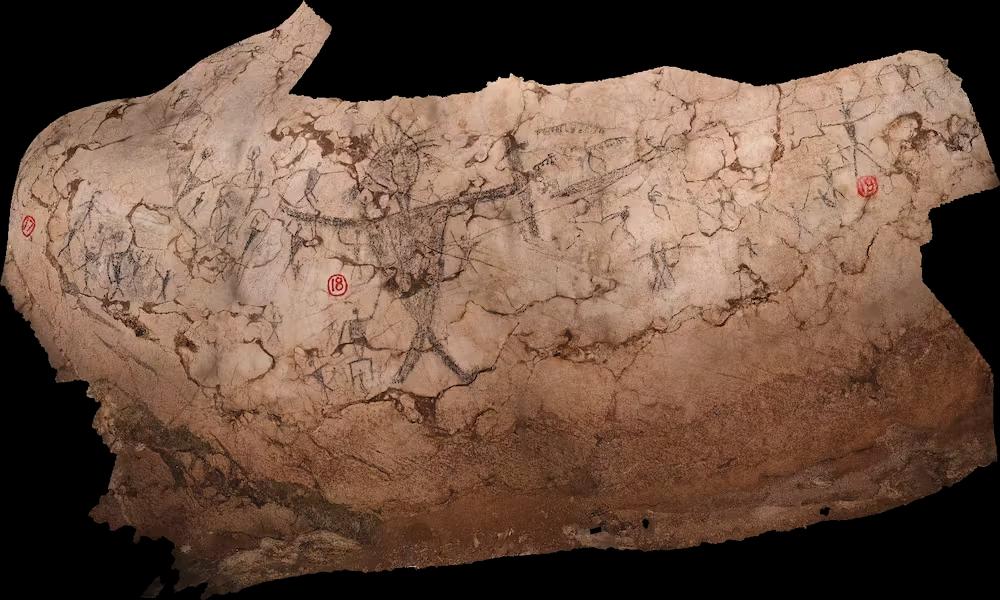 El arte rupestre en esta cueva de Borneo muestra la resistencia colonial hace 400 años