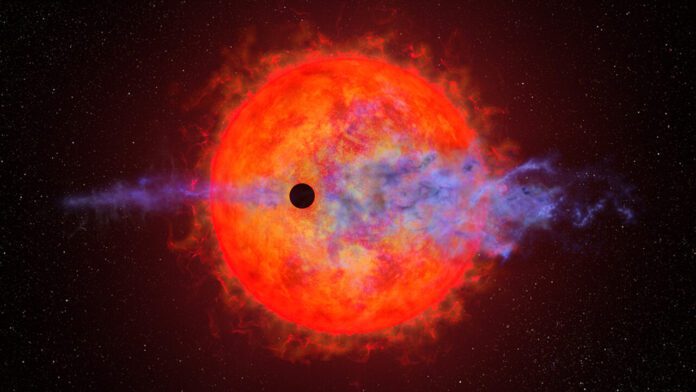 Una estrella está arrancando la atmósfera de su exoplaneta más interno Una estrella está arrancando la atmósfera de su exoplaneta más interno